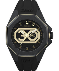 Timex Men Analogue Watch with a Silicone Strap UFC Pro 30th Anniversary - Black