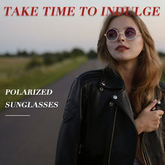 Joopin Round Polarized Sunglasses for Men Women, UV Protection Sun Glasses Small Circle Hippie Lennon Shades Sunglasses