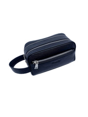 Classic Milano® Leather Travel Toiletry Bag, Hand Bag, and Clutch Bag for Men and Women – Travel Organizer, Spacious Cosmetic Case & Dopp Kit for Shaving, Makeup & Grooming Essentials