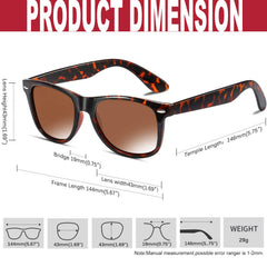 KANASTAL Polarized Sunglasses Men, Fashion Square Sun Glasses Women, Classic Shades for Womens, Driving Fishing Outdoor 100% UV400 Protection