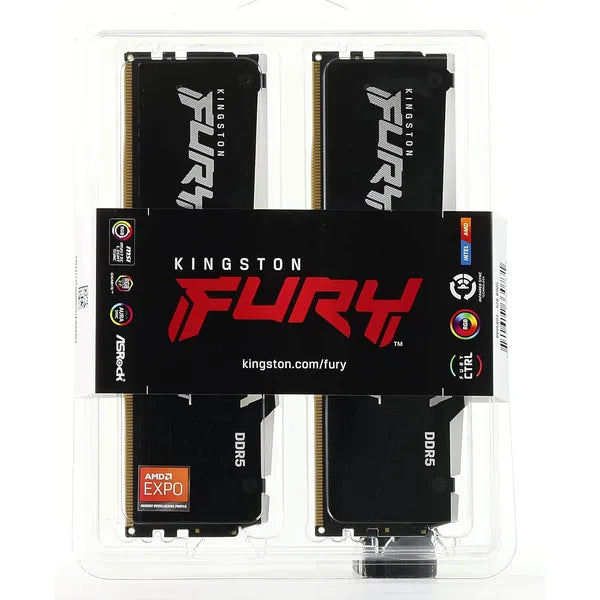 Kingston Fury Beast RGB DDR5 32GB (2 X 16GB) 6000MT/S Ram (KF560C36BBEAK2-32)