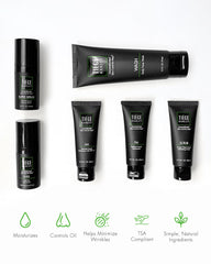 Tiege Hanley Men's Skin Care System - Level 3 | Mens Anti Aging Routine Product Set: Face Wash, Serum, Day & Night Moisturizer, Exfoliating Scrub & Eye Cream | Tighten & Hydrate Your Best Looking Skin