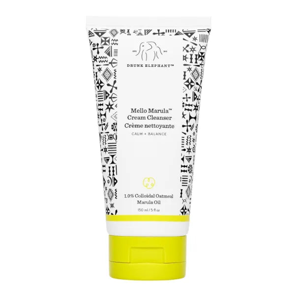 Drunk Elephant Mello Marula Cream Cleanser - 150 ml/5 fl oz - Calming Face Wash - Clean Clinical Skincare - Cruelty-Free - Dermatologist-Tested - Free of Essential Oils, Silicones, and Fragrance