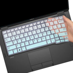 CaseBuy Keyboard Cover for Dell Latitude 5290 E7250 E7270 7280 7290 E5250 E5270 12.5" / Dell Latitude 7370 7380 7389 7390 13.3 inch Laptop Anti Dust Silicone Skin, Black