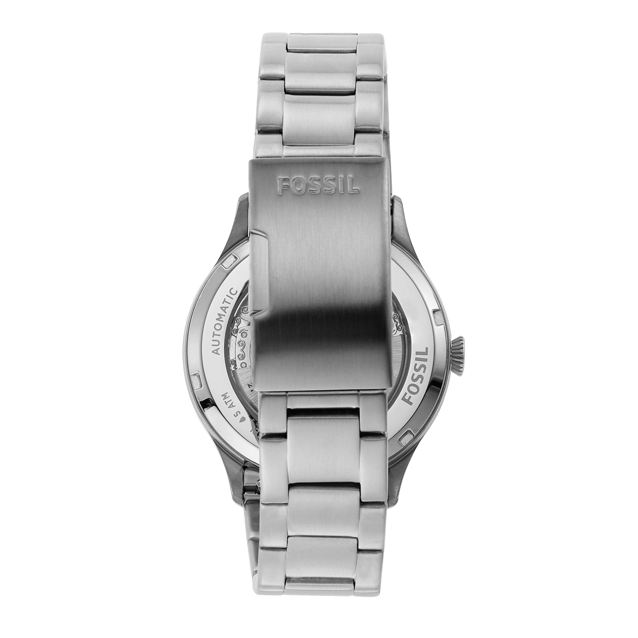 Fossil Men's Silver Casual Wrist Watch, ME3180, 42mm