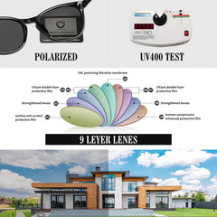 KANASTAL Polarized Sunglasses for Women Men, Classic Driving Ladies Sun Glasses, Fashion Butterfly Shades for Womens Outdoor 100% UV400 Protection