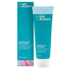 Good Molecules Soothing Azelaic Acid Cleanser Gentle Creamy Non Foaming Face Wash for Oily, Sensitive & Acne Prone Skin Vegan & Fragrance Free 120 ml