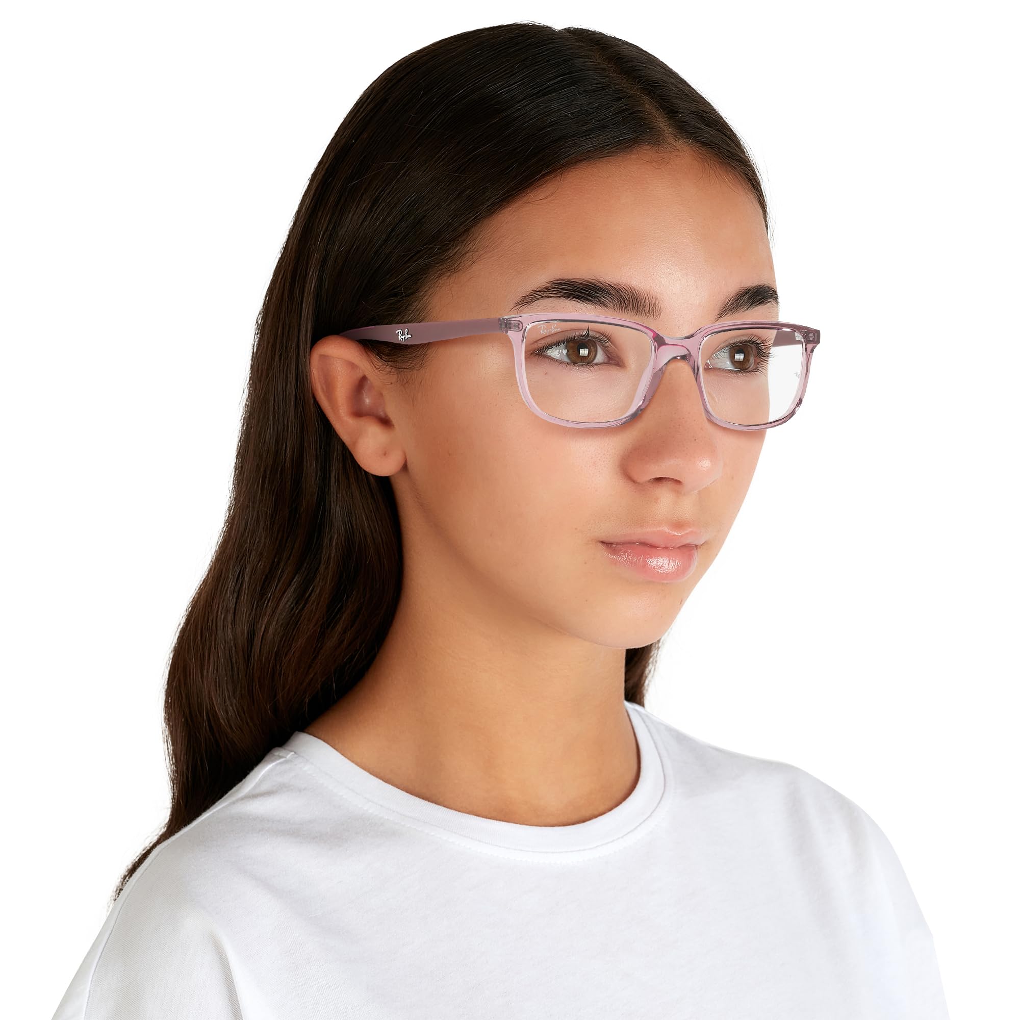 Ray-Ban Kids' Ry1605 Rectangular Prescription Eyeglass Frames