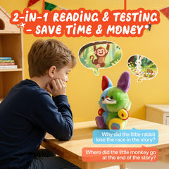 AI Smart Interactive Plush Toy - Emotional AI Companion, Phonics Practice, Learning Assistant, Knowledge Q&A, Storyteller ect, Multiple Languages Parental Control App with Chat Summary (Colorful)