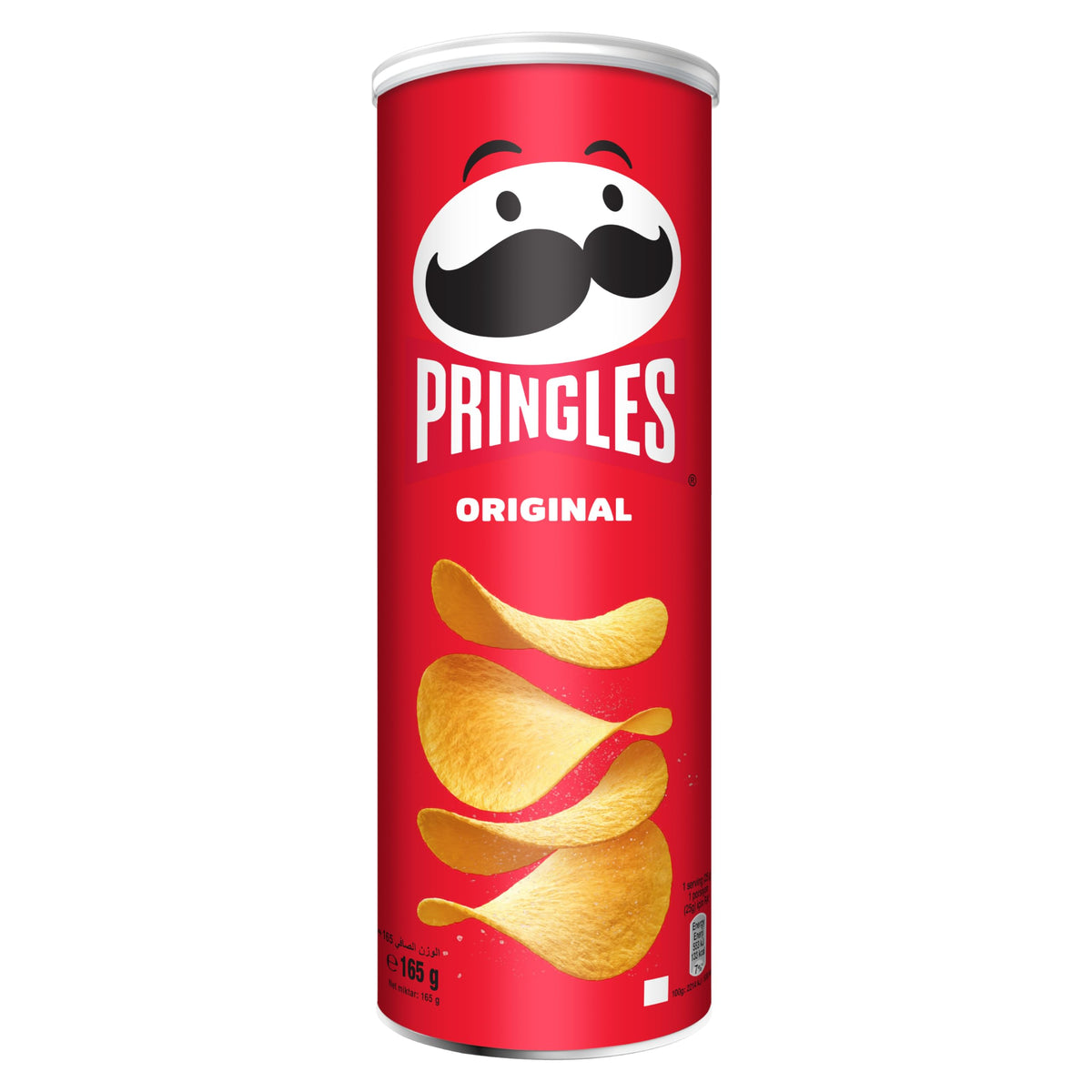 Pringles Original Flavour Classic Salted Potato Chips - Crispy Snack - Crunchy Snack Food for Movies, Games & More - On-the-Go Can -165gm