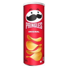 Pringles Original Flavour Classic Salted Potato Chips - Crispy Snack - Crunchy Snack Food for Movies, Games & More - On-the-Go Can -165gm