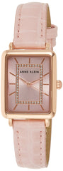Anne Klein Women's Glitter Accented Croco-Grain Strap Watch, AK/3820