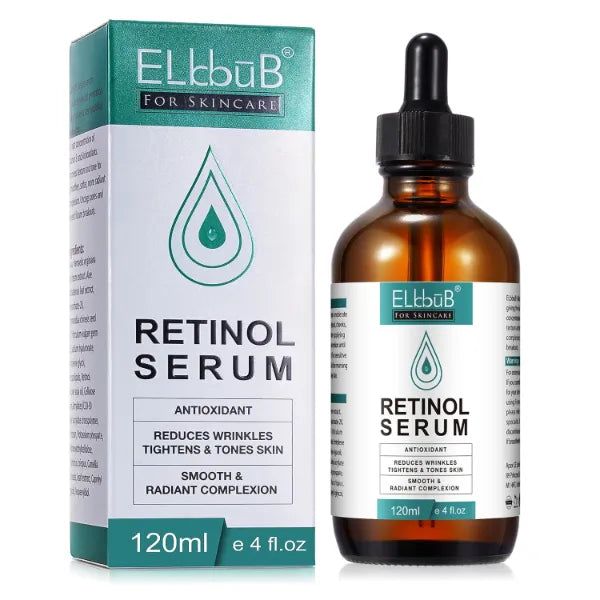 ELBBUB Retinol Serum - Retinol Liposome Delivery System with Hyaluronic Acid and Vitamin E, Aloe, Anti Aging Retinol Serum for Skin Repair, Fine Line and Wrinkles, 4 Fl Oz