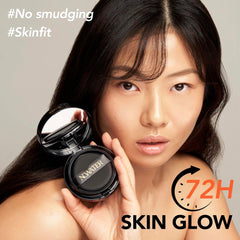 NOWATER Prestige Skinfit Glow Cover Cushion | Glow Cushion Foundation | Glass skin, Long-Lasting, Lightweight | Flawless Coverage | Korean Cushion Foundation (0.52 fl.oz) (Natural Beige, 0.52 fl.oz)