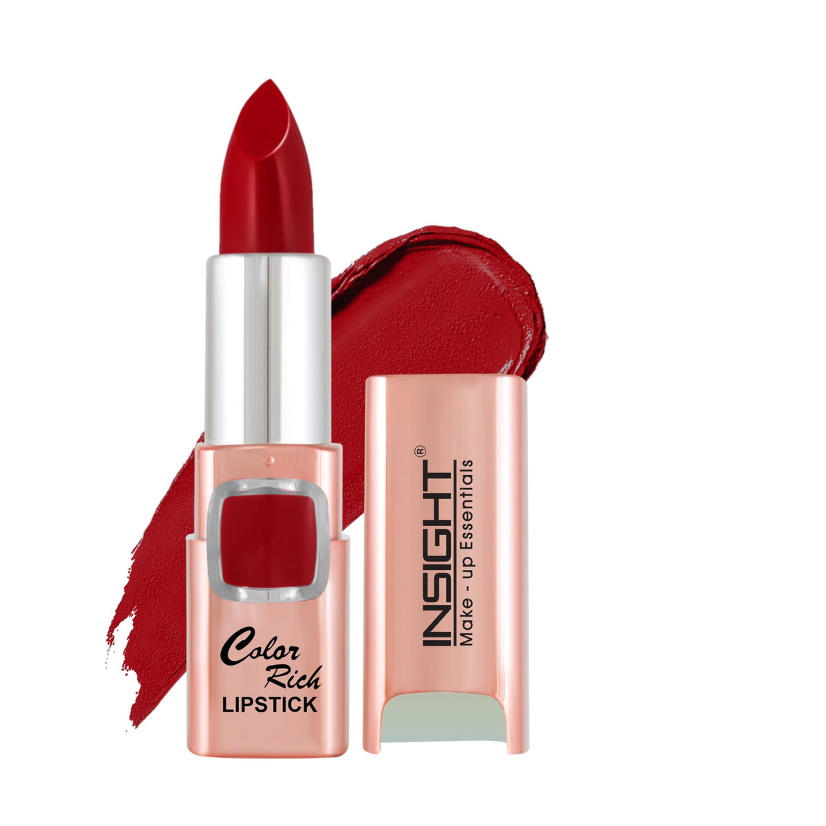 Insight Cosmetics Rich Matte Lipstick |Long Lasting Lipstick for Women |Keeps Lips Moisturised |Single Swipe Application |Smooth & Light Weight |One Swipe Pigmentation, 4.2 Gm(L-23=01)