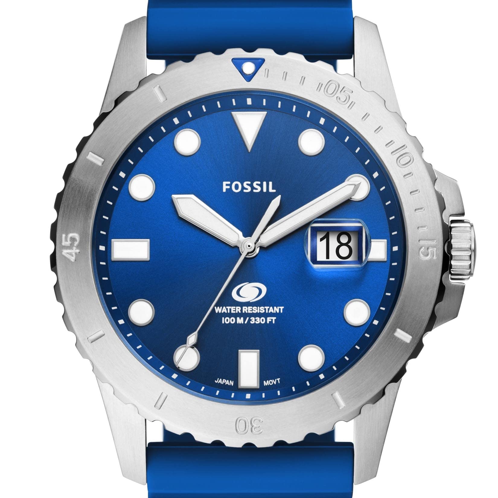 Fossil Men's Sports Watch with Stainless Steel, Silicone, or Leather Band