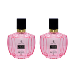 Dorall Collection Ville De L'Amour Eau de Toilette Perfume for Women - 100ml (Pack Of 2), Floral & Fruity Long Lasting Feminine Fragrance, Body Perfume for Women