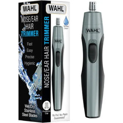 Wahl Clipper Battery Operated, Precision Ear and Nose Hair Trimmer for Men, Hygienic Nose Trimmer with Rinseable Blade for Easy Cleaning, Perfect for Travel – Model 3026462