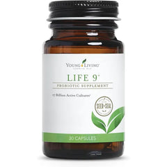 Young Living Life 9 Probiotic Capsules Daily Digestive Support & Gut Health Supplement, 9 Probiotic Strains, 30 Count