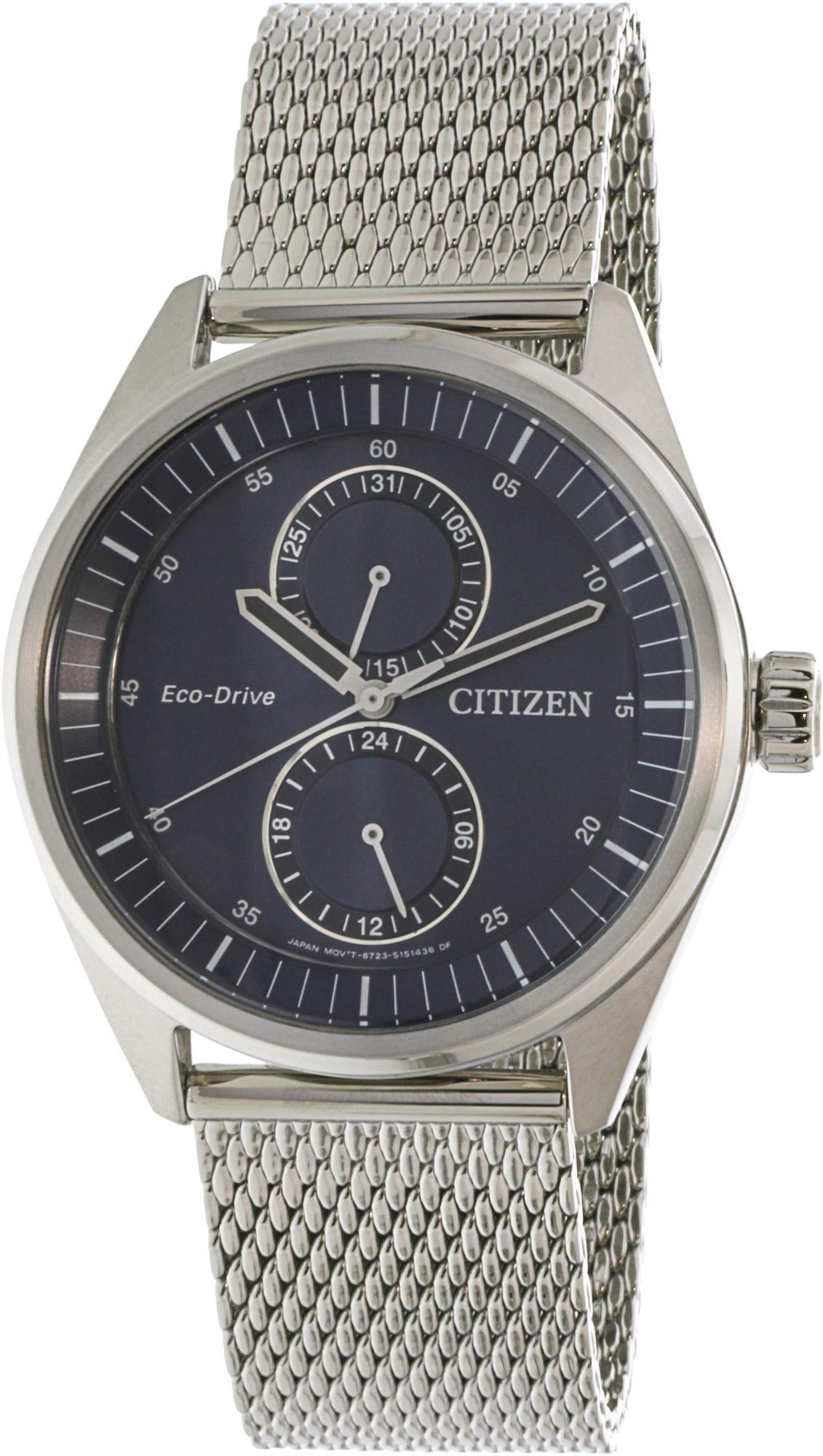 Citizen Metropolitan Unisex Navy Dial Stainless Steel Band Watch - BU3011-83L