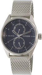 Citizen Metropolitan Unisex Navy Dial Stainless Steel Band Watch - BU3011-83L