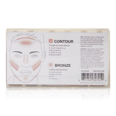 TEMPTU S/B Silicone-Based Contour & Bronze Starter Set For Sculpting, Contouring & Adding Dimension To The Face | Includes 6 Shades, 1 Count (Pack of 1)