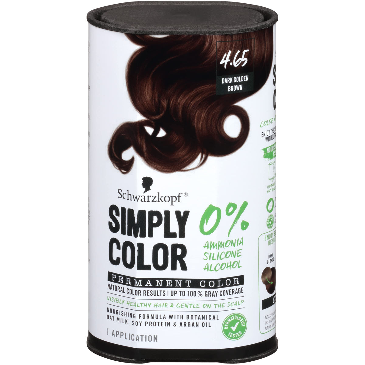 Schwarzkopf Simply Color Permanent Hair Dye 4.65 Dark Golden Brown