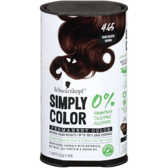 Schwarzkopf Simply Color Permanent Hair Dye 4.65 Dark Golden Brown