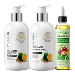 Svvimer Batana Oil, Rice Water Shampoo and Conditioner