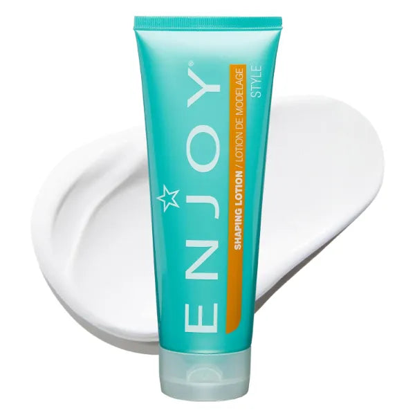 Enjoy Shaping Curly Hair Styling Cream, Adds Volume, Lightweight Curl Defining Finish, Anti-Frizz - 8 Ounce