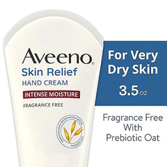 Aveeno Winter Skincare Essential Gift Set with Skin Relief Moisturizing Lotion, Skin Relief Repairing Foot Mask, & Skin Relief Hand Cream for Nourishing Dry Winter Skin Care, 3 items
