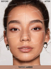 SHEGLAM Snatch 'n' Define Stick - Cream Contour Stick Long Lasting Highly Pigmented Sweat Proof Bronzer Sculpting Lightweight Smooth Natural Contour Face Makeup (Tawny Amber)