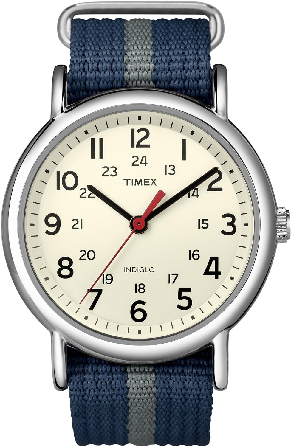Timex Weekender Unisex Quartz Watch with Analogue Display and Nylon Strap - Navy\Gray