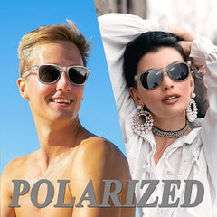 Joopin Polarized Sunglasses Men Women, Classic Square Sun Glasses 100% UV Protection Driving Fishing