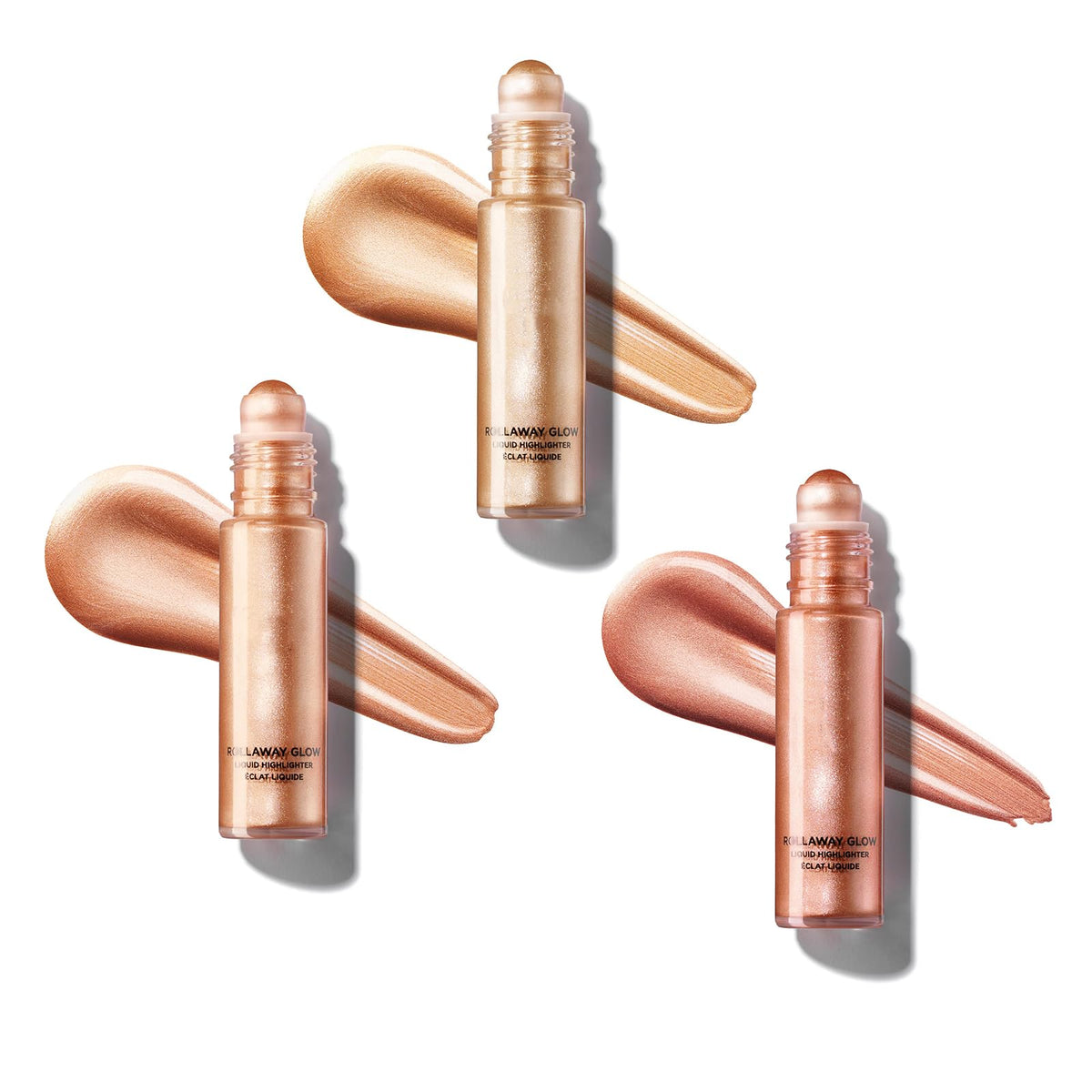 Excefore Liquid Highlighter Makeup, Liquid Highlighter for a Radiant Glow, Long Lasting Highlight Face Illuminator Make up, Cruelty-Free, Vegan Makeup Rose Potion/Peach Paradise/Champagne Chic