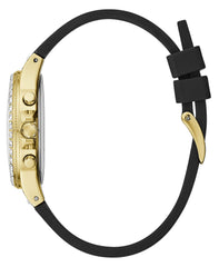 GUESS Women's Analog Watch Black Silicone Strap (Model: GW0257L1)
