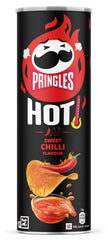Pringles HOT Sweet Chili Flavoured Potato Chips - 160gm