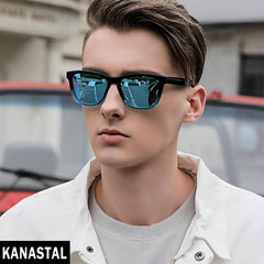 KANASTAL Polarized Sunglasses for Women, Classic Square Mens Sun Glasses, Lightweight Shades for Womens Outdoor 100% UV400 Protection Driving Fishing Golf Outdoor Activities