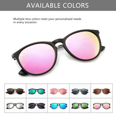 SUNGAIT Vintage Round Sunglasses for Women Men Classic Retro Designer Style