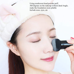 Mushroom Head Air Cushion CC Cream High Coverage Foundation Long Lasting Waterproof Brighten BB Moisturizing Medium Concealer For Oily Skin Hides Face Pores ,with Makeup Sponge