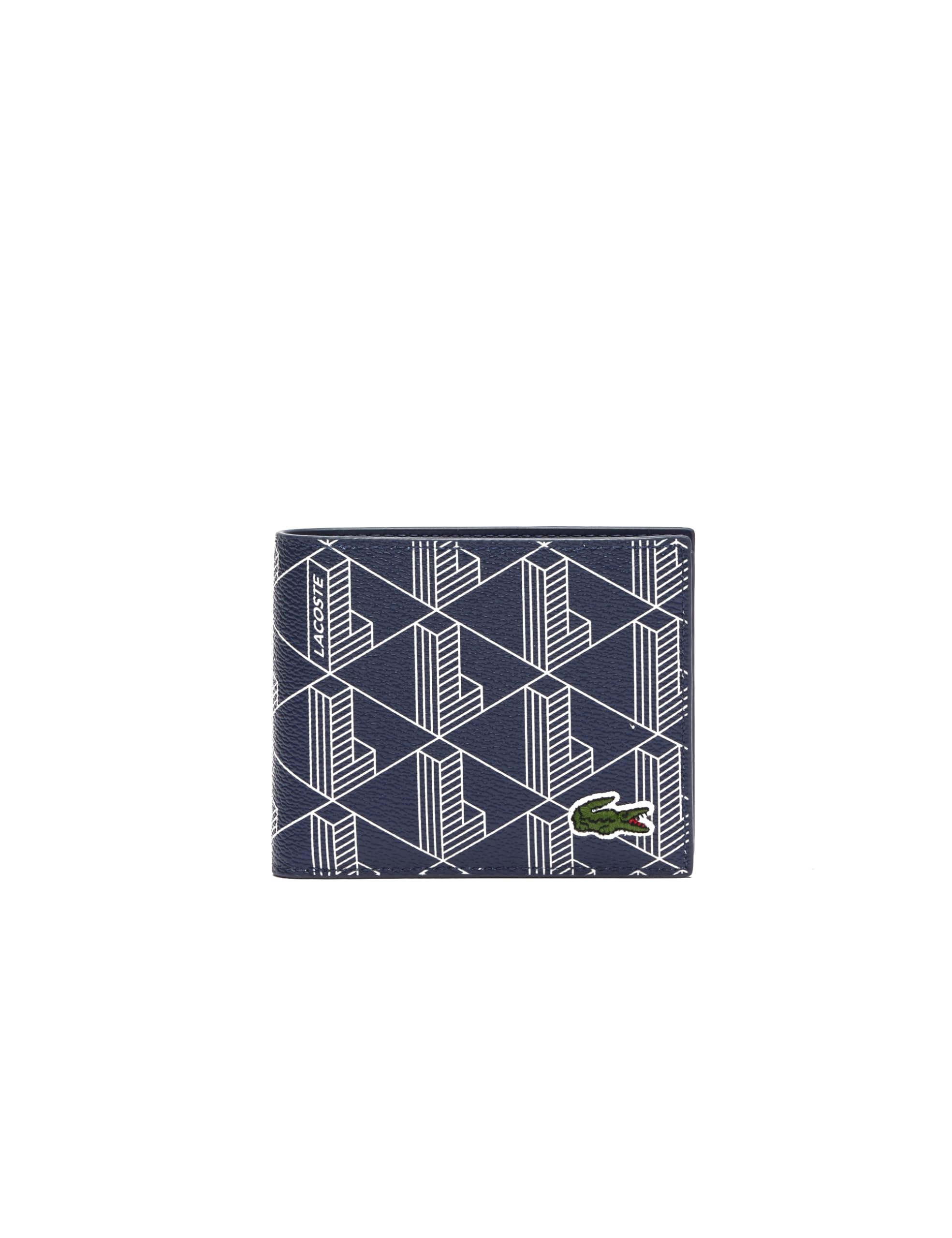 Lacoste Men Men Billfold Classic - Dark blue/white (M83)