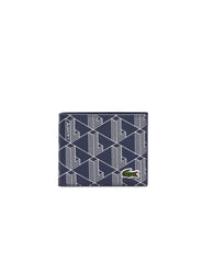 Lacoste Men Men Billfold Classic - Dark blue/white (M83)