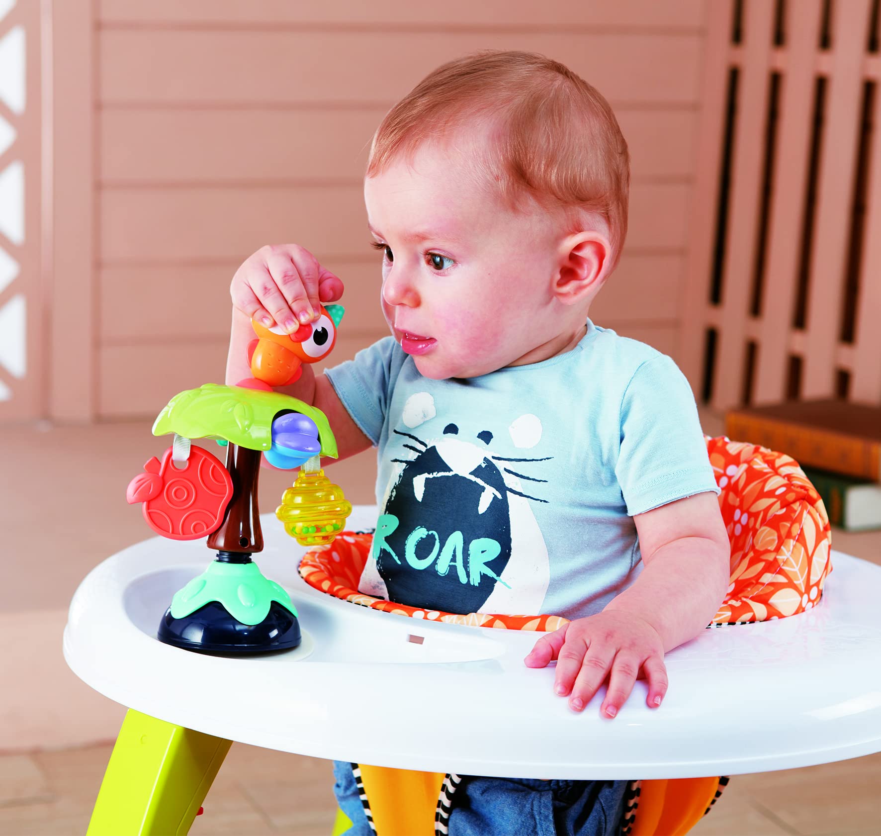 Hola Smart Owl Highchair Toy with Suction – Sensory Development Toy for Babies 6M+, Stimulates Vision, Hearing, and Touch, Fine Motor Skills, Non-Toxic and Easy to Clean, Mealtime Toys