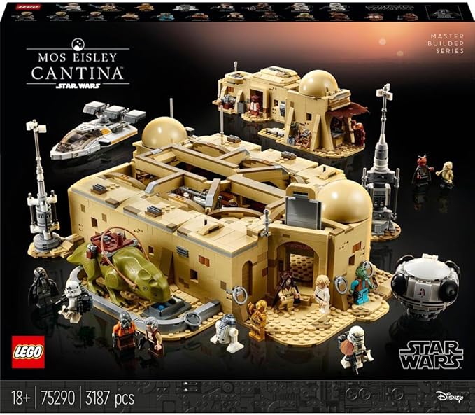 LEGO Star Wars: A New Hope Mos Eisley Cantina Building Set, Master Builder Series, Model Kits for Adults to Build, Collectible Gift Idea 75290