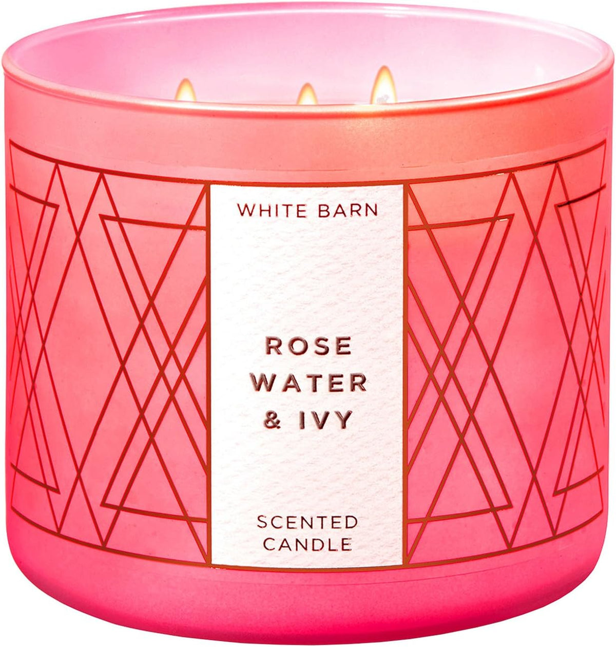White Barn Bath and Body Works 3 Wick Scented Candle (Rose Water Ivy,14.5oz)