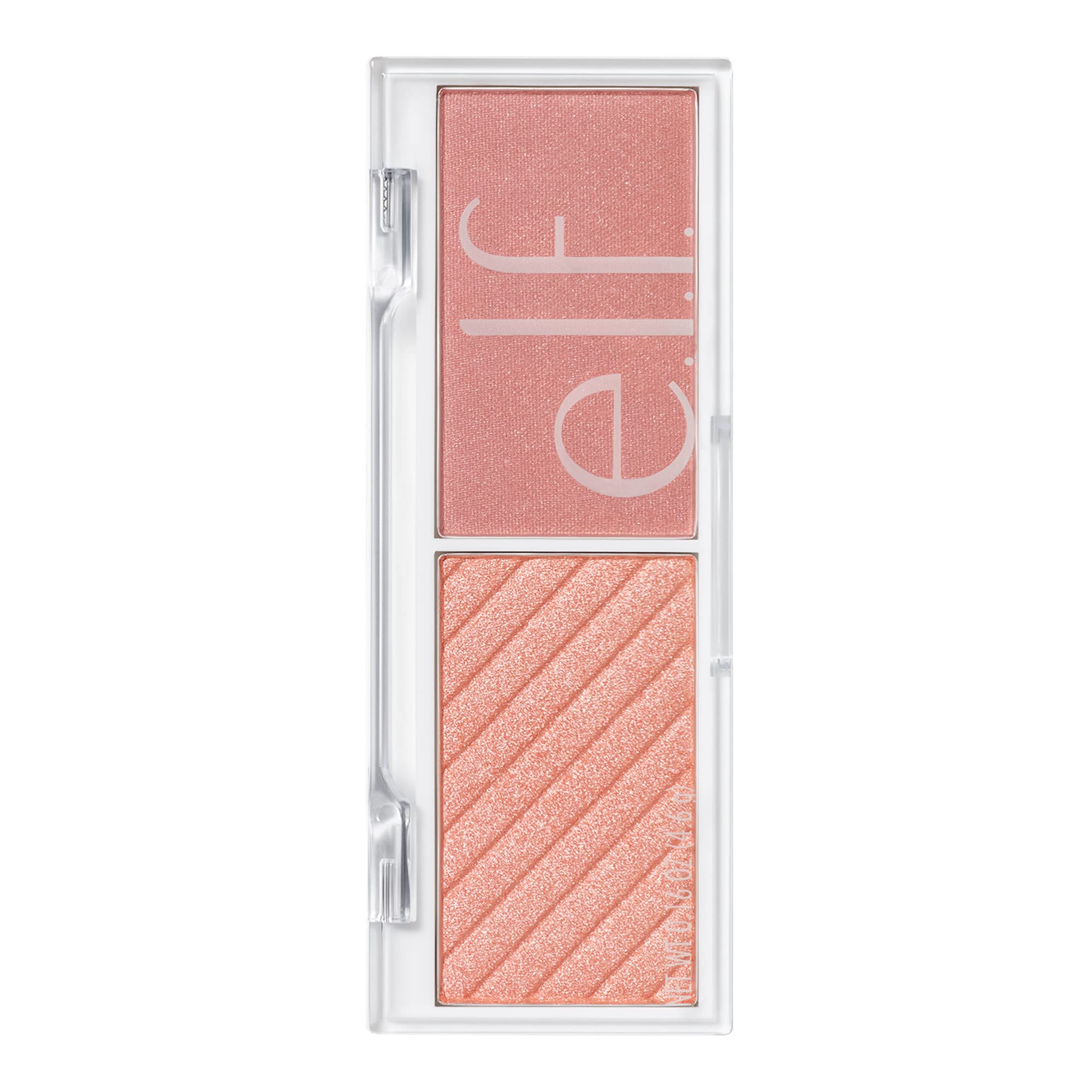 e.l.f. Bite-Size Face Duo, Highlighter, Bronzer & Blush Palette, Blendable & Buildable Colour, Watermelon, 0.049 Oz (1.4g)