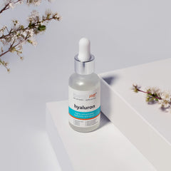 BEAUME® Set: Dermaroller with 540 needles • the Original • certified in Germany (0,50mm) & BEAUME® Highly Concentrated Hyaluron Serum 30ml • free of parabens
