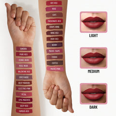 Swiss Beauty Ultra Smooth Matte Lip Liquid Lipstick, Smooth Lip Color, Weightless Finish, Silky Matte Finish, Shade- Real Nude, 6ml