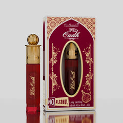 Al-Nuaim Gold Series White Oudh Attar Roll On for Men & Women - Pack of 2 (6ml Each)