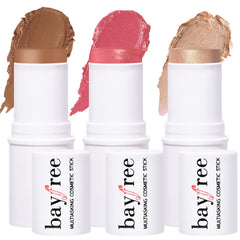 KIMUSE Cream Blush Stick, Highlighter & Contouring Stick, Creamy Texture with Luminous Finish, Versatile, Easy to Use, Makeup for All Skin Types (Roses Honey Nudes)